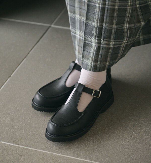 BEAUTY&YOUTH UNITED ARROWS「Tストラップ ローファー」|ビジネス・ドレスシューズ|BLACK