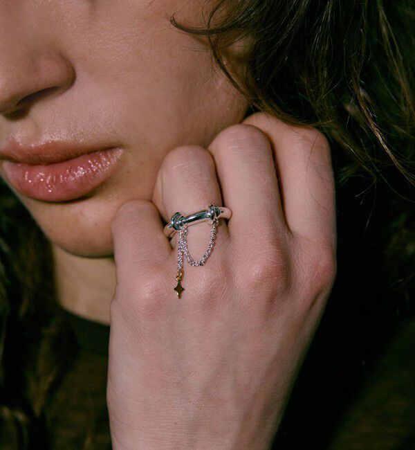 BEAUTY&YOUTH UNITED ARROWS「＜LAPUIS＞Ornament チェーン リング」|リング|その他1