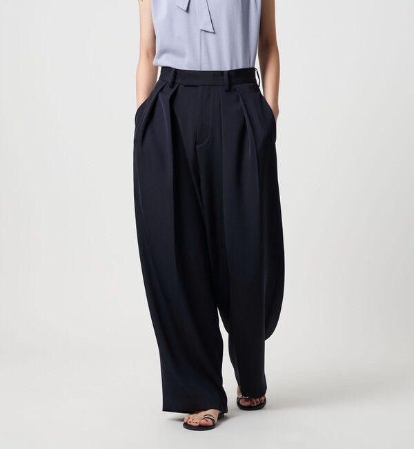 BEAUTY&YOUTH UNITED ARROWS「タックワイドパンツ」|その他|NAVY