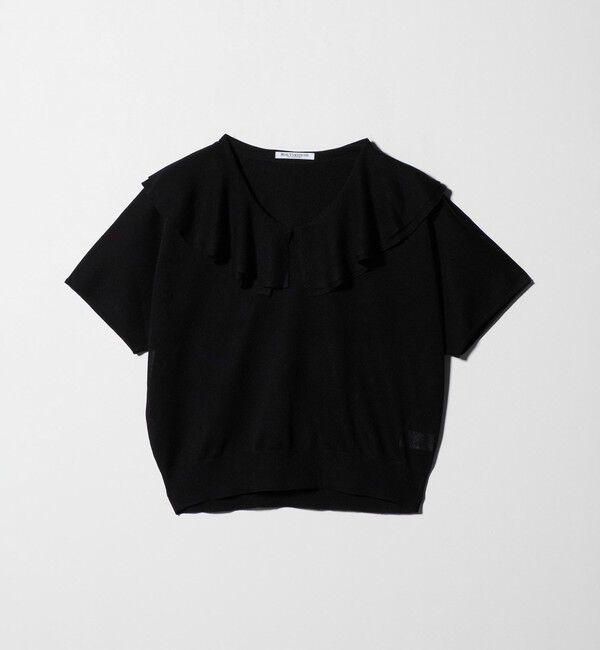 BEAUTY&YOUTH UNITED ARROWS「【WEB限定】フリルカラー ニットプルオーバー -ウォッシャブル-」|ニット・セーター|