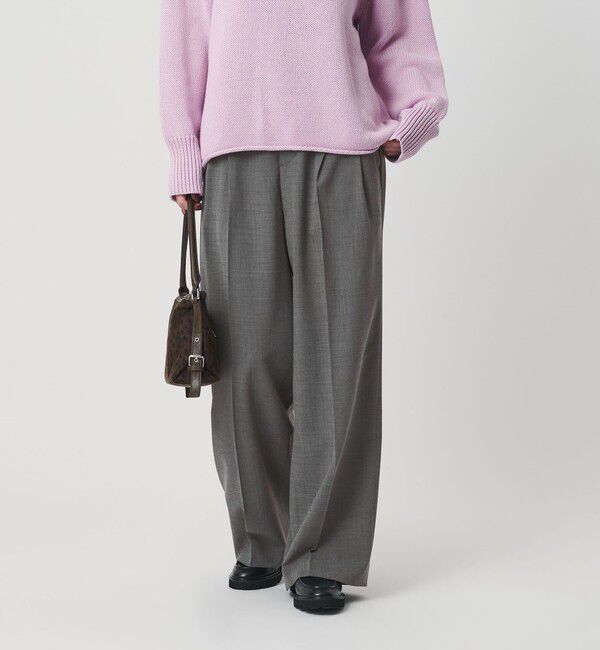 BEAUTY&YOUTH UNITED ARROWS「ポリエステルブレンド ２タック タブワイドパンツ」|その他|