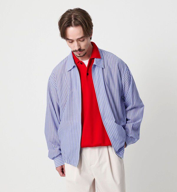 BEAUTY&YOUTH UNITED ARROWS「ボイル シアー ジップ シャツ」|シャツ・ブラウス|