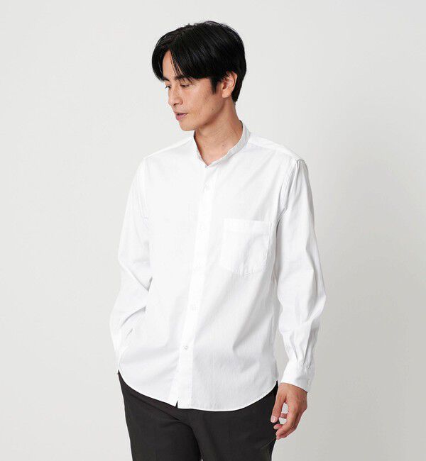 BEAUTY&YOUTH UNITED ARROWS「70/2 ブロード バンドカラー  シャツ REGULAR型」|シャツ・ブラウス|