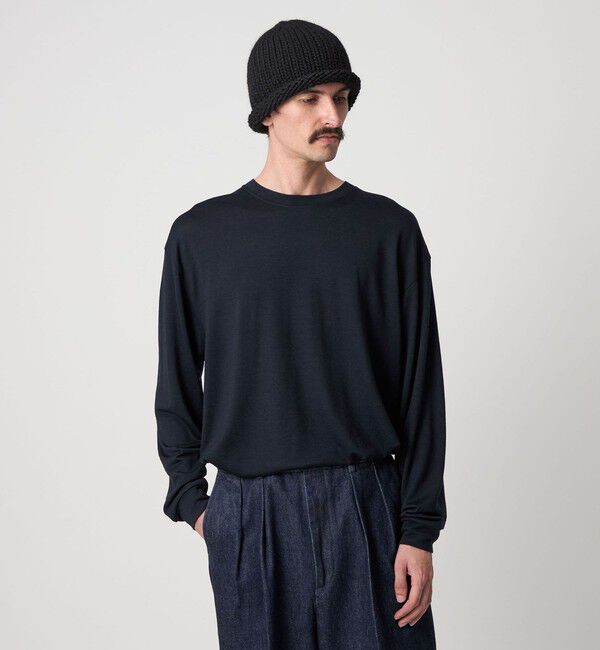 STEVEN ALAN「＜Steven Alan＞ メリノウール クルーネック Tシャツ LOOSE」|Tシャツ・カットソー|