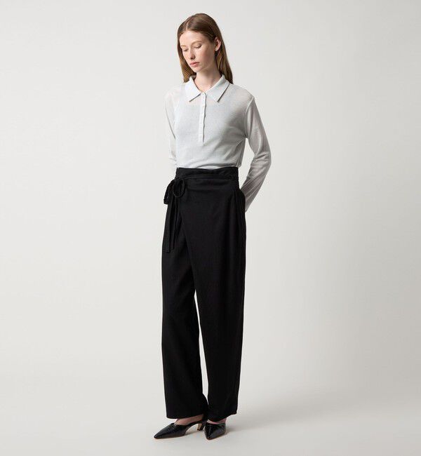 STEVEN ALAN「＜Steven Alan＞ラメ ジャージー ポロカットソー」|Tシャツ・カットソー|