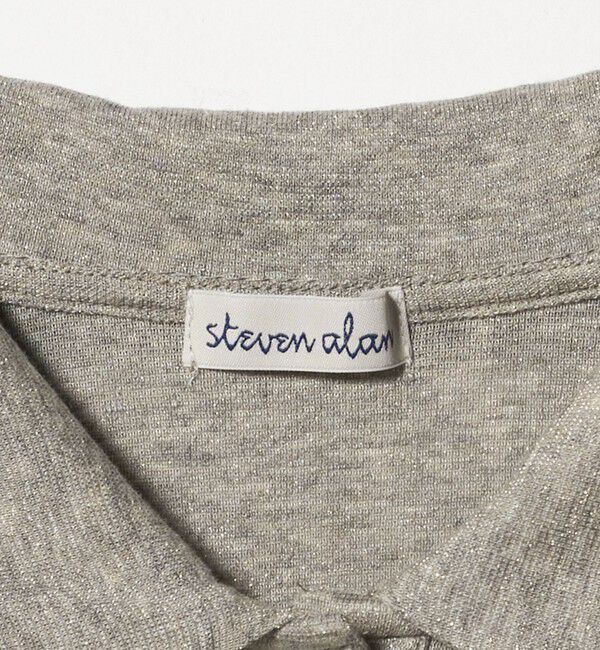 STEVEN ALAN「＜Steven Alan＞ラメ ジャージー ポロカットソー」|Tシャツ・カットソー|
