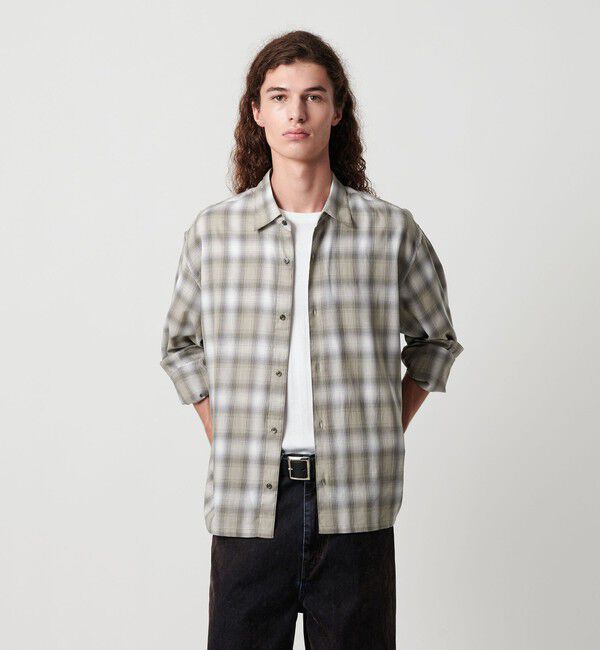 MONKEY TIME「コットン クロップド シャツ」|シャツ・ブラウス|