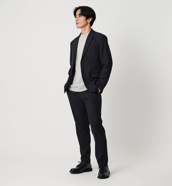 BEAUTY&YOUTH UNITED ARROWS「リサイクル ポリエステル 1プリーツ テーパード パンツ NO.3 セットアップ対応 ウォッシャブル」|チノ|