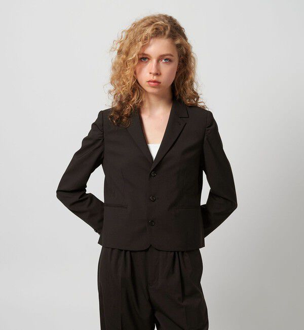 ATTISESSION「＜ATTISESSION＞ショート ジャケット」|テーラードジャケット|