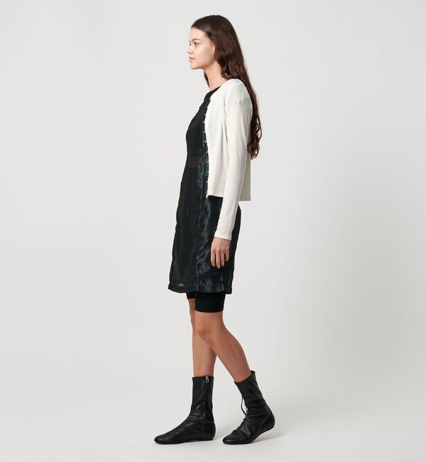 ATTISESSION「＜ATTISESSION＞フライス ループボタン カーディガン」|カーディガン|