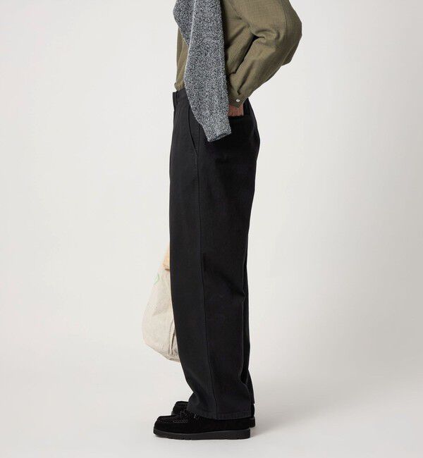 STEVEN ALAN「＜Steven Alan＞ ツイル ガーメントダイ アーミー ノープリーツ トラウザーズ」|チノ|