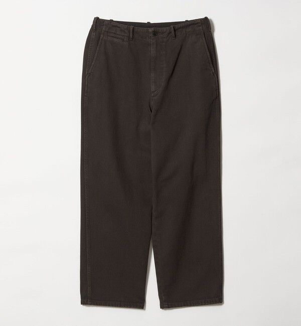 STEVEN ALAN「＜Steven Alan＞ ツイル ガーメントダイ アーミー ノープリーツ トラウザーズ」|チノ|
