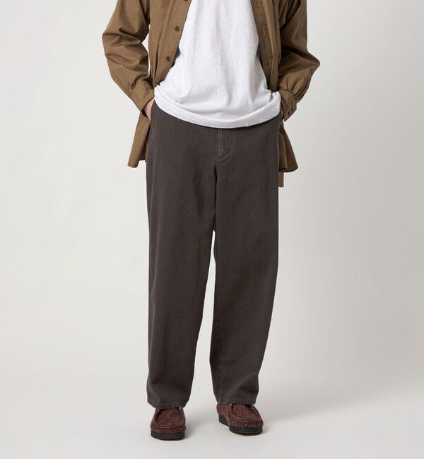 STEVEN ALAN「＜Steven Alan＞ ツイル ガーメントダイ アーミー ノープリーツ トラウザーズ」|チノ|