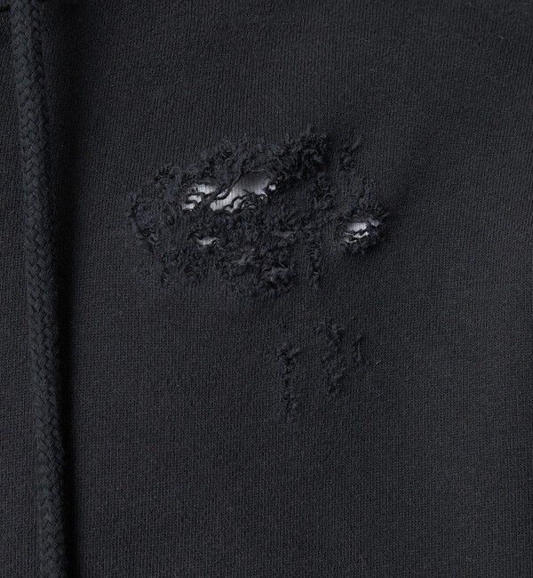 MONKEY TIME「フレンチテリー ディストレスト フルジップ フーディー」|カーディガン|