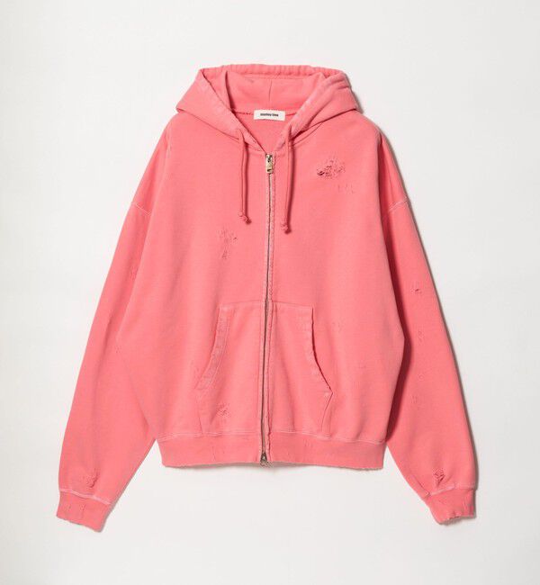 MONKEY TIME「フレンチテリー ディストレスト フルジップ フーディー」|カーディガン|