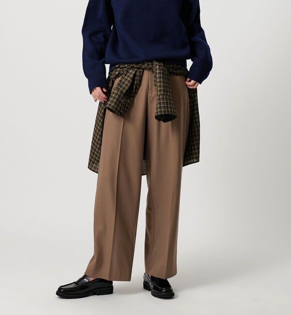 BEAUTY&YOUTH UNITED ARROWS「裏起毛バックゴム ストレートパンツ ウォッシャブル」|スラックス|