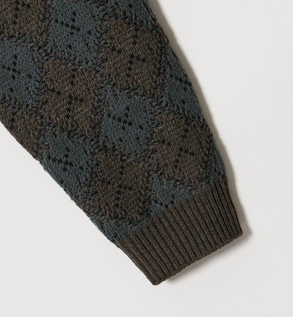 BEAUTY&YOUTH UNITED ARROWS「ロンバス パターン クルーネック ニット ウォッシャブル」|ニット・セーター|