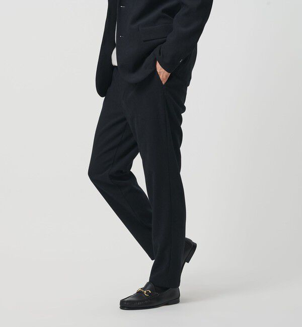 BEAUTY&YOUTH UNITED ARROWS「ブラッシュド ツイル1P テーパードパンツ」|チノ|