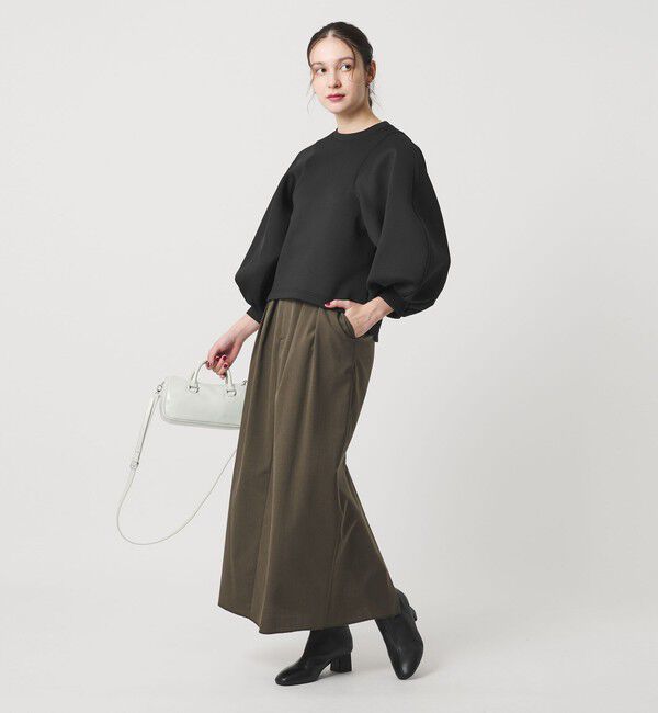 BEAUTY&YOUTH UNITED ARROWS「【WEB限定】ダブルニット ボリュームスリーブプルオーバー」|Tシャツ・カットソー|