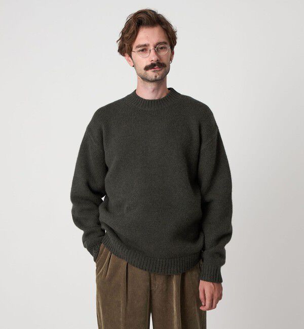 STEVEN ALAN「＜Steven Alan＞ ハミルトンラムズウール ハイクルーネック ニット NARROW」|ニット・セーター|