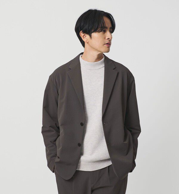 BEAUTY&YOUTH UNITED ARROWS「KOMATSU PACK URK リラックス ジャケット ストレッチ セットアップ対応 裏起毛」|テーラードジャケット|