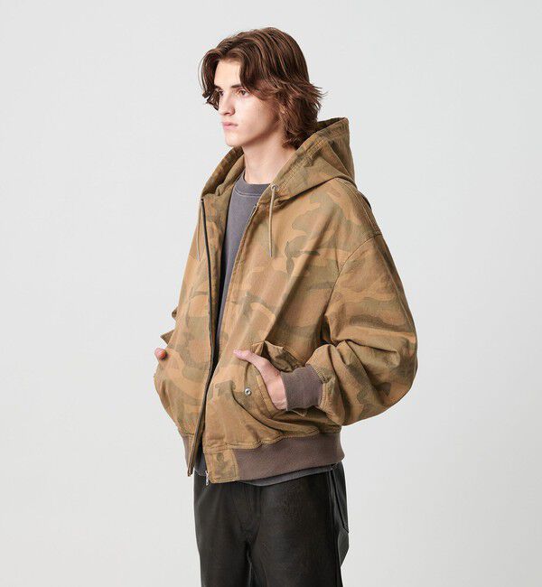 MONKEY TIME「ピグメント プリント ジップ フード ジャケット -セットアップ対応-」|その他|