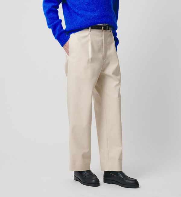 BEAUTY&YOUTH UNITED ARROWS「PROCO 1プリーツ ワイドテーパードパンツ NO.9」|チノ|NATURAL
