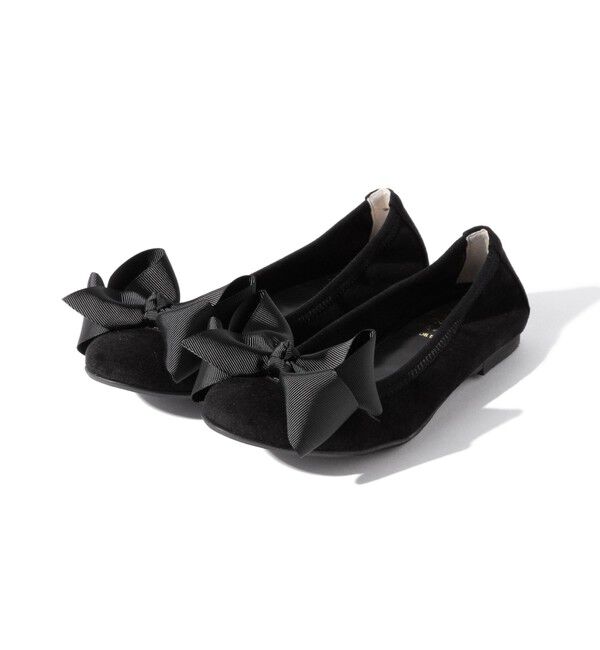 Ray BEAMS 「SEPTEMBER MOON / リボン バレエシューズ ソリッド」|バレエシューズ|