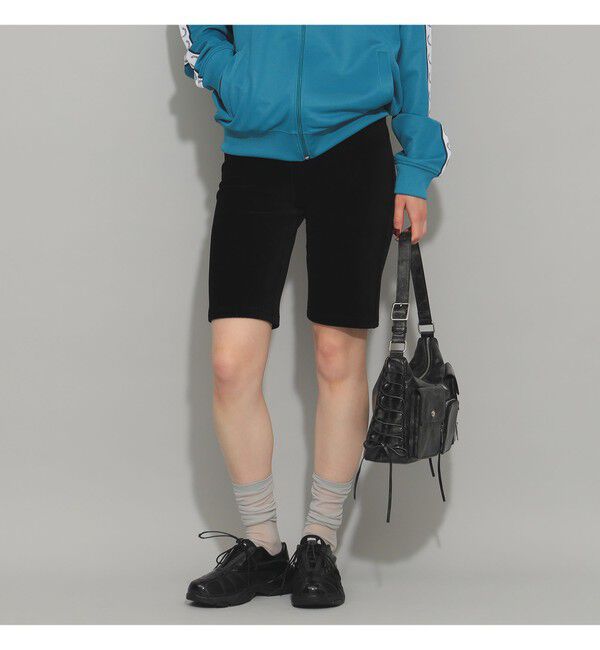 Ray BEAMS 「カット コーデュロイ バイカー ショーツ」|その他|BLACK