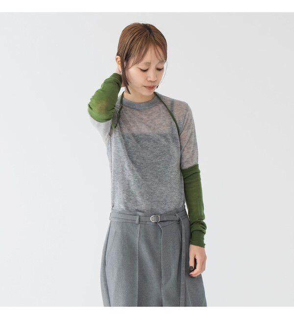 BEAMSBOY「maturely / ウール ショートスリーブ アンド アームカバー」|ニット・セーター|