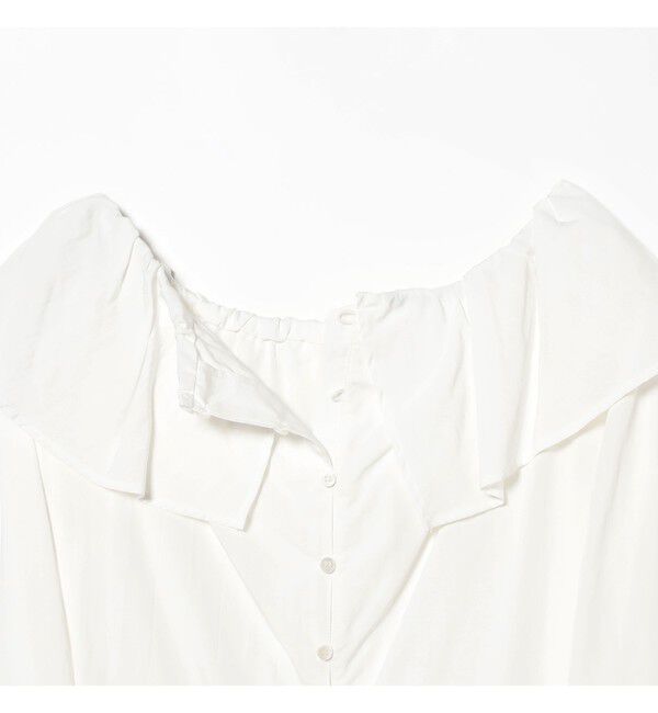 Ray BEAMS 「ラッフル オフショルダー ブラウス」|シャツ・ブラウス|