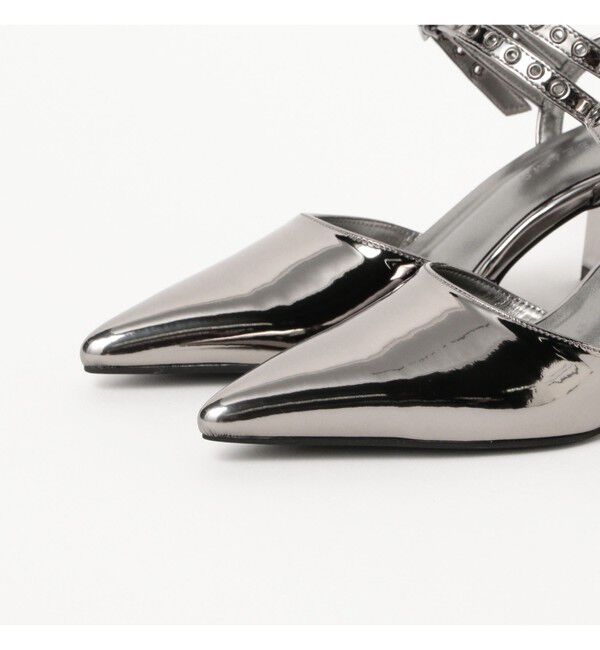 Ray BEAMS 「ダブル ベルト ヒール パンプス」|パンプス|