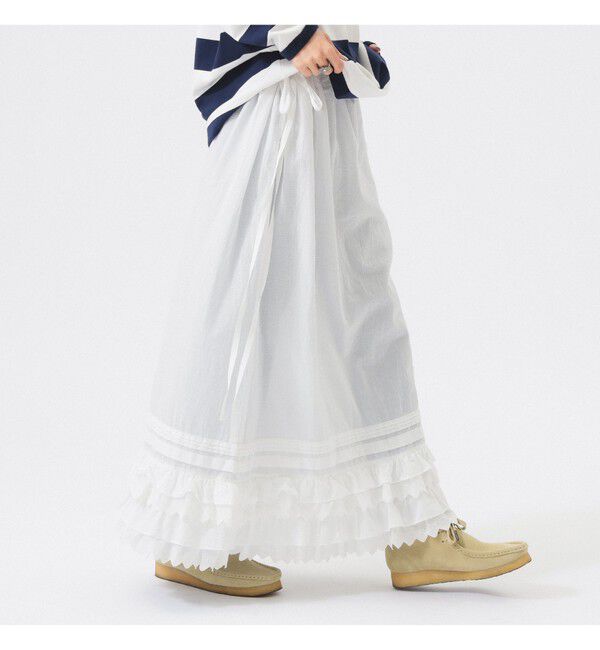 BEAMSBOY「ユーロ ヴィンテージ フリル スカート」|スカート|OFF_WHT