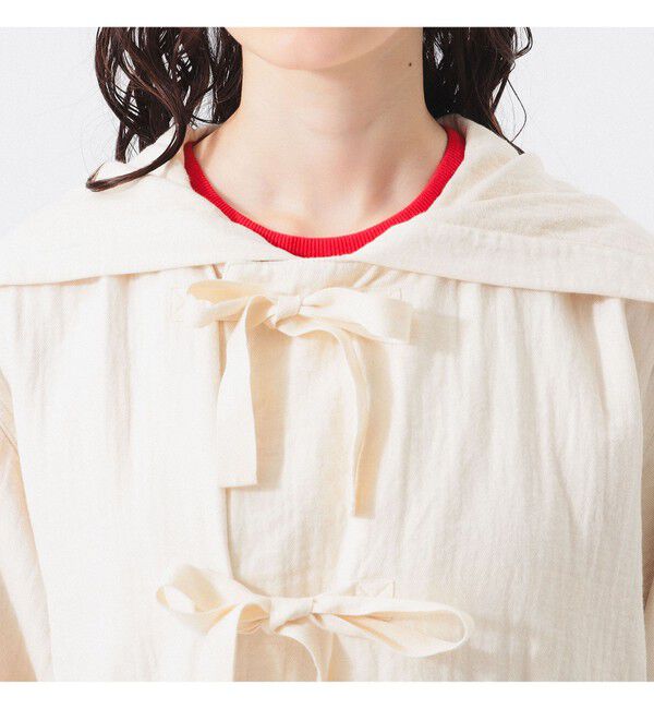 BEAMSBOY「コットン ミリタリー フード ジャケット」|ブルゾン・スタジャン|