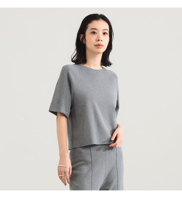 Demi-Luxe BEAMS 「AK+1 / 総針 ショート ニット」|ニット・セーター|