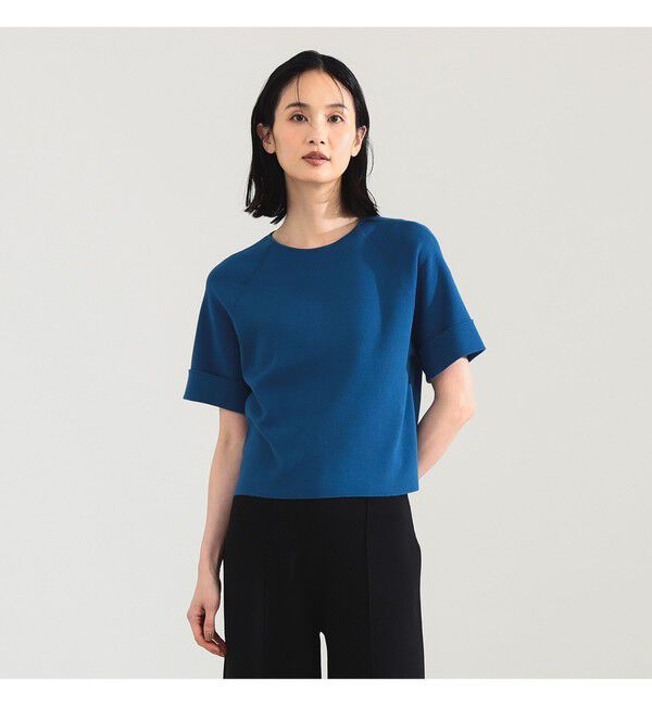 Demi-Luxe BEAMS 「AK+1 / 総針 ショート ニット」|ニット・セーター|