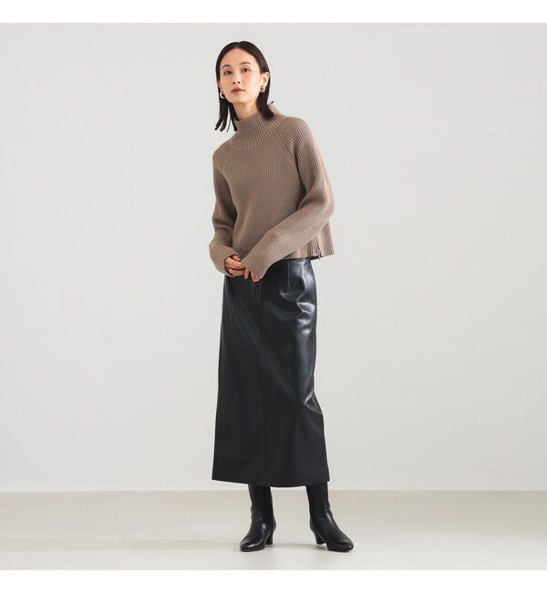 Demi-Luxe BEAMS 「フェイクレザー セミタイトスカート」|スカート|