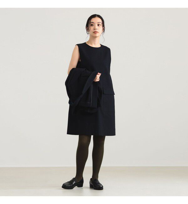 Demi-Luxe BEAMS 「AK+1 / ウール ソリッド ミニワンピース」|ワンピース|