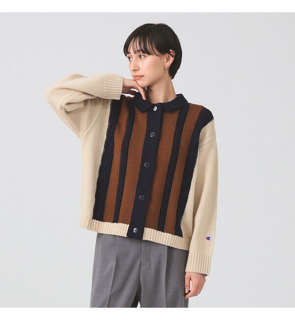 Ray BEAMS 「【別注】Champion / ニット カーディガン」|ニット・セーター|