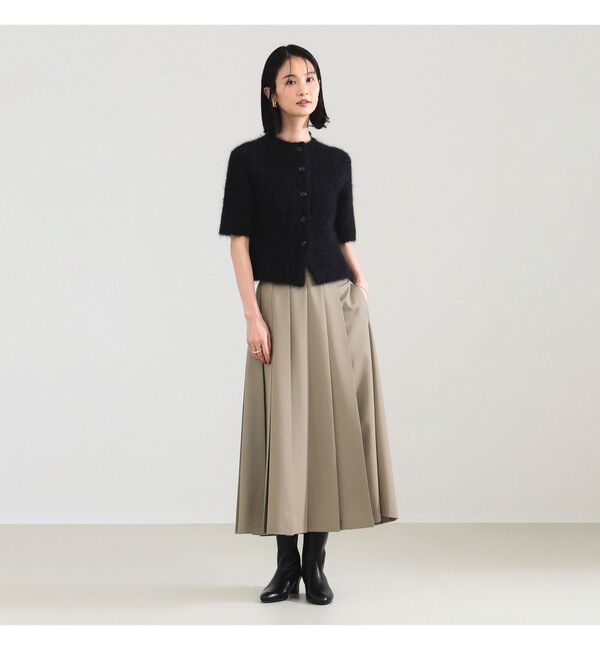 Demi-Luxe BEAMS 「モヘヤ ハーフスリーブ 2WAY プルオーバー」|ニット・セーター|