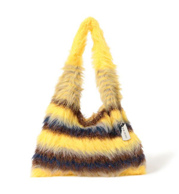 Ray BEAMS 「シャギー ボーダー ニット バッグ」|ハンドバッグ|