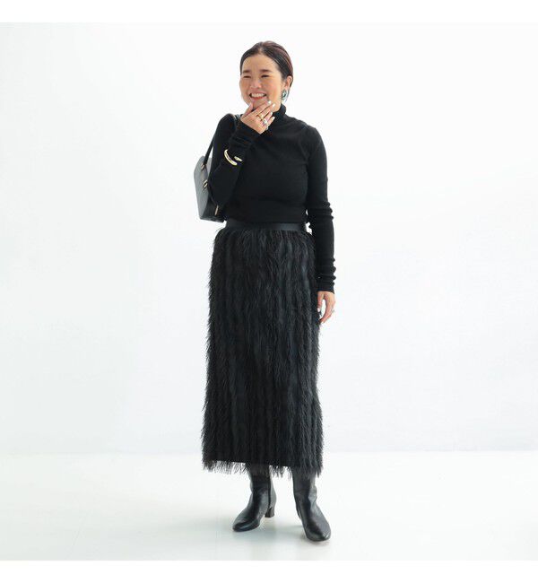 Demi-Luxe BEAMS 「フェザー ジャガード ドレス スカート .M」|スカート|