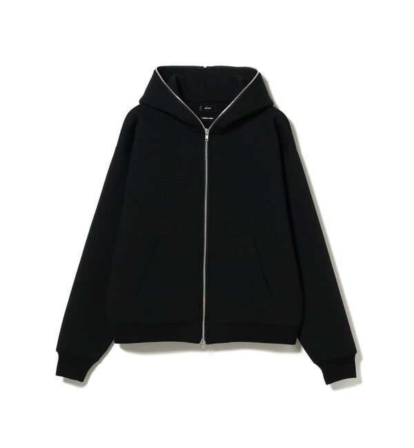 BEAMS「フルフェイス ジップアップ フーディ 【ワイドショートフィット】」|スウェット・ジャージ|