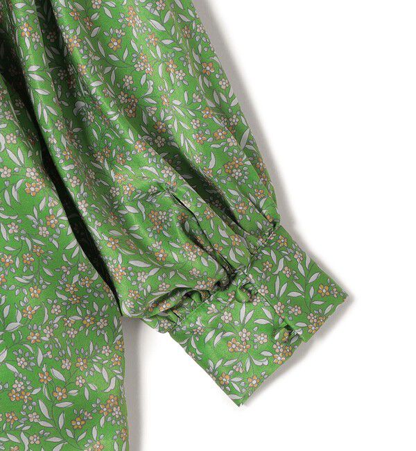 SHIPS for women「【SHIPS別注】A PUPIL:〈洗濯機可能〉ギャザー  スリーブ プリント ワンピース」|ワンピース|