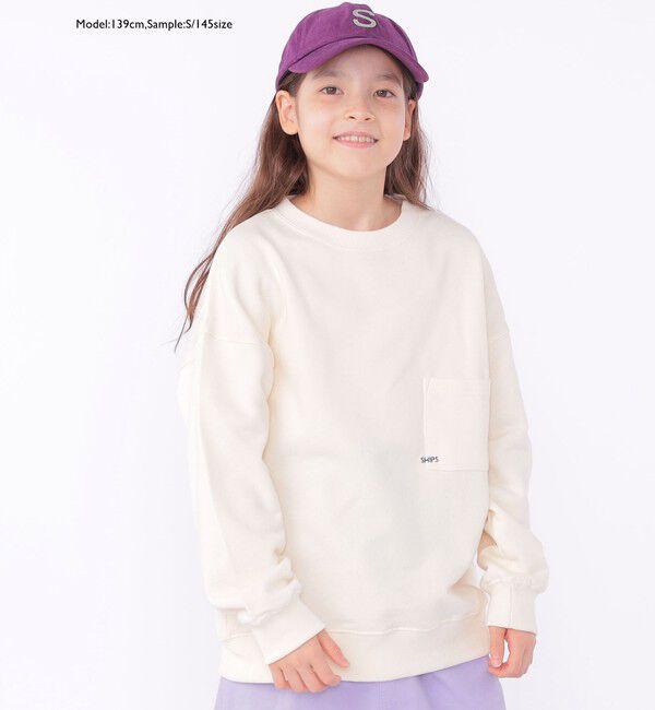 SHIPS KIDS「【WEB限定】SHIPS KIDS:100～160cm / マイクロ ロゴ スウェット」|スウェット・ジャージ|