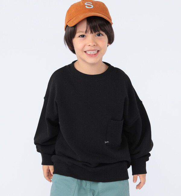 SHIPS KIDS「【WEB限定】SHIPS KIDS:100～160cm / マイクロ ロゴ スウェット」|スウェット・ジャージ|