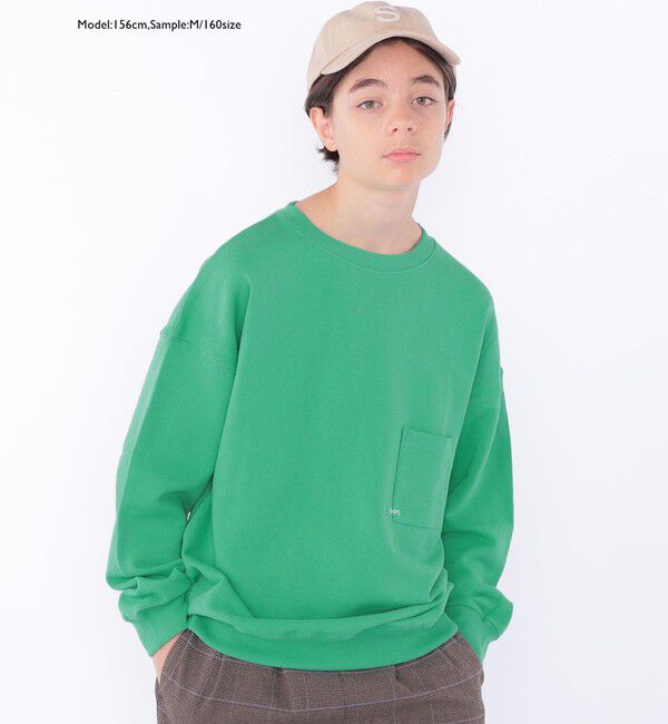 SHIPS KIDS「【WEB限定】SHIPS KIDS:100～160cm / マイクロ ロゴ スウェット」|スウェット・ジャージ|