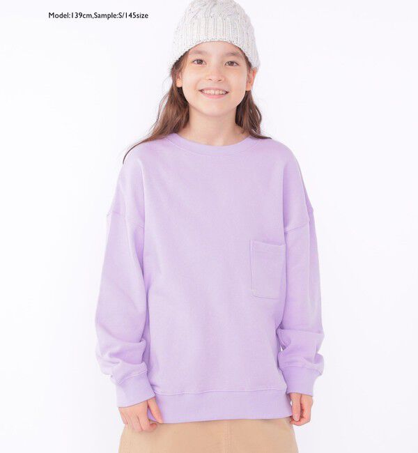 SHIPS KIDS「【WEB限定】SHIPS KIDS:100～160cm / マイクロ ロゴ スウェット」|スウェット・ジャージ|