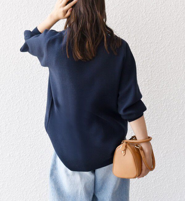 SHIPS any「SHIPS any:〈手洗い可能〉ミラノリブ スタンドネック プルオーバー」|ニット・セーター|