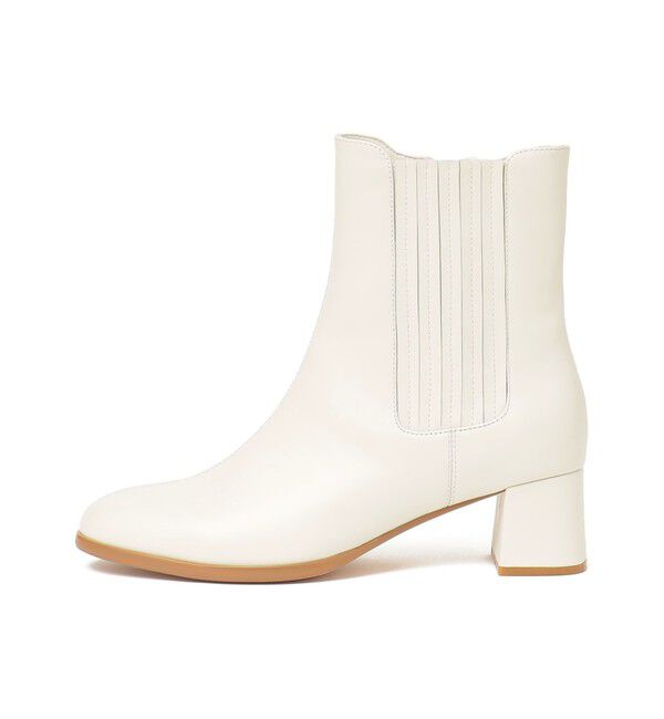 SHIPS for women「サイドゴア ステッチ ヒール ブーツ ◇」|ショートブーツ|